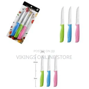 Pack of 6 Sharp Mini Knives - Multicolors