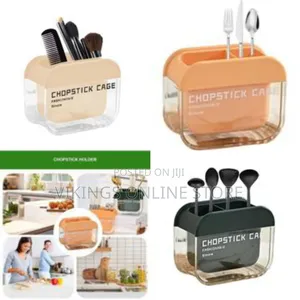 Versatile Cutlery and Chopstick Storage Case - Multicolor