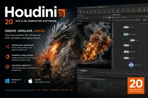 Sidefx Houdini 20 for [Win/Mac] | VFX and 3d Animation Software