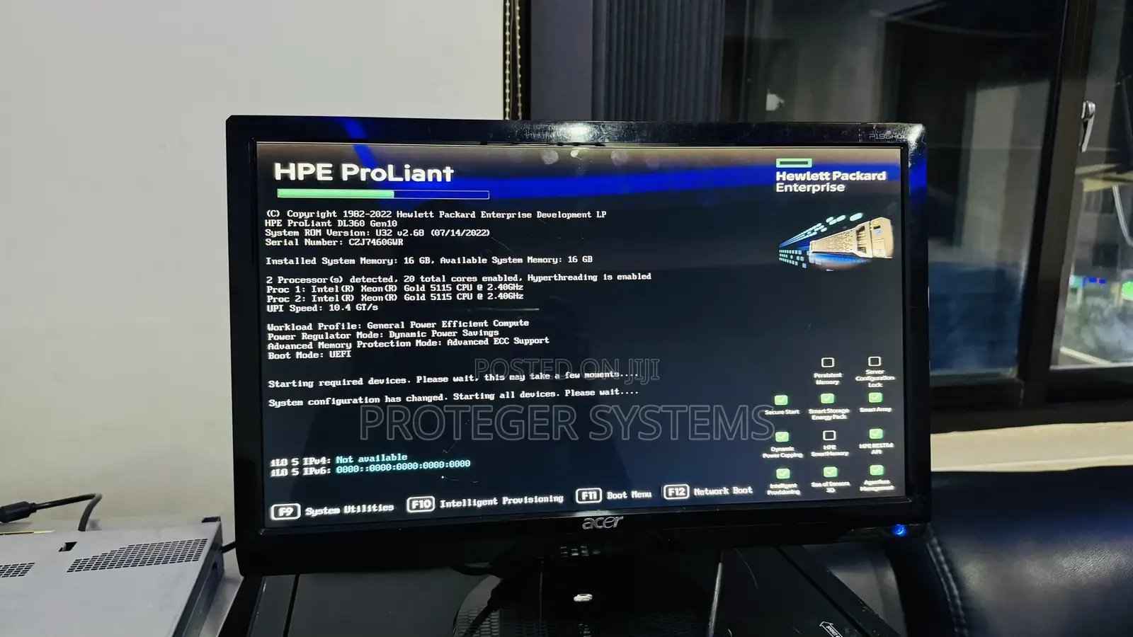 Server HP ProLiant DL360 Gen10 16GB Intel Xeon HDD 640GB