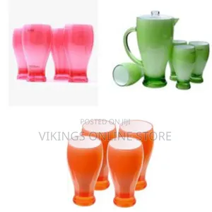 Royalford Stylish Pitcher and Glass Drinkware Set - Multicolor