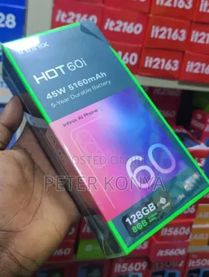 New Infinix Hot 60i 128 GB Black