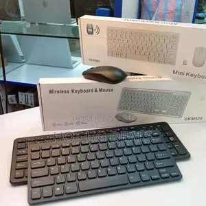 Gkm520 Wireless Keyboard and Mouse Set - Black