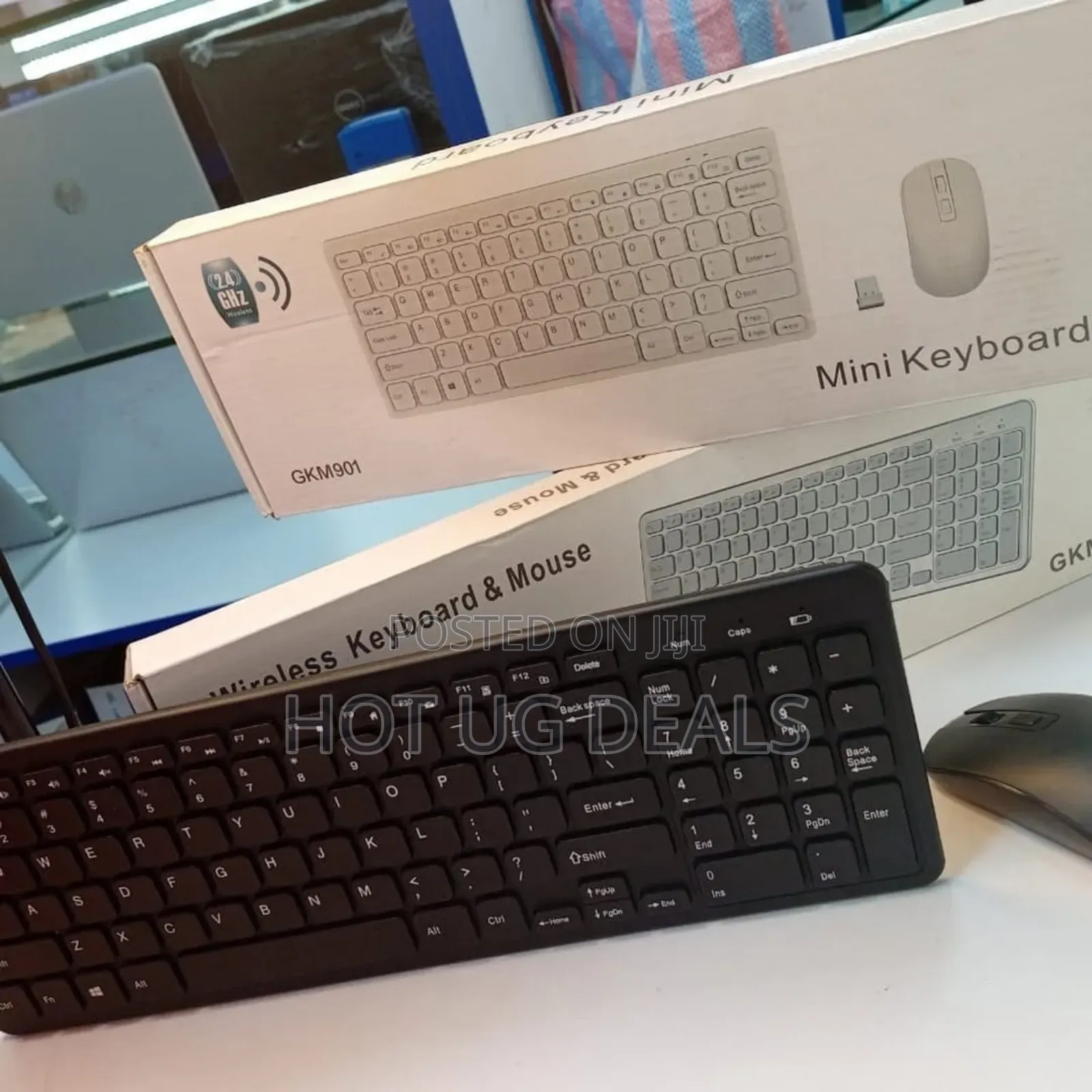 Gkm520 Wireless Keyboard and Mouse Set - Black