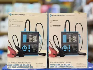 Powerology Portable Car Starter, Air Pump Obd Ii Car Diagnostic Tool