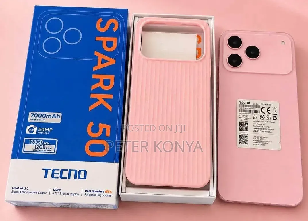 New Tecno Spark 50 128 GB Pink