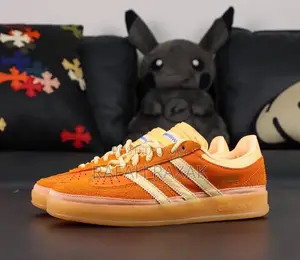 Orange Adidas Bad Bunnyx Gazelle Sneakers