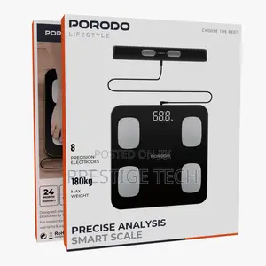 Porodo Precise Analysis Smart Weighing Scale, Body Muscle,Bone Density
