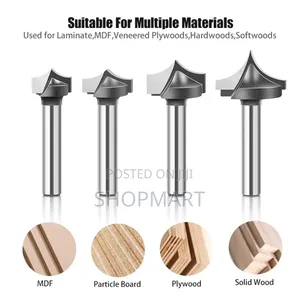 Pointed Edge Router CNC Bits