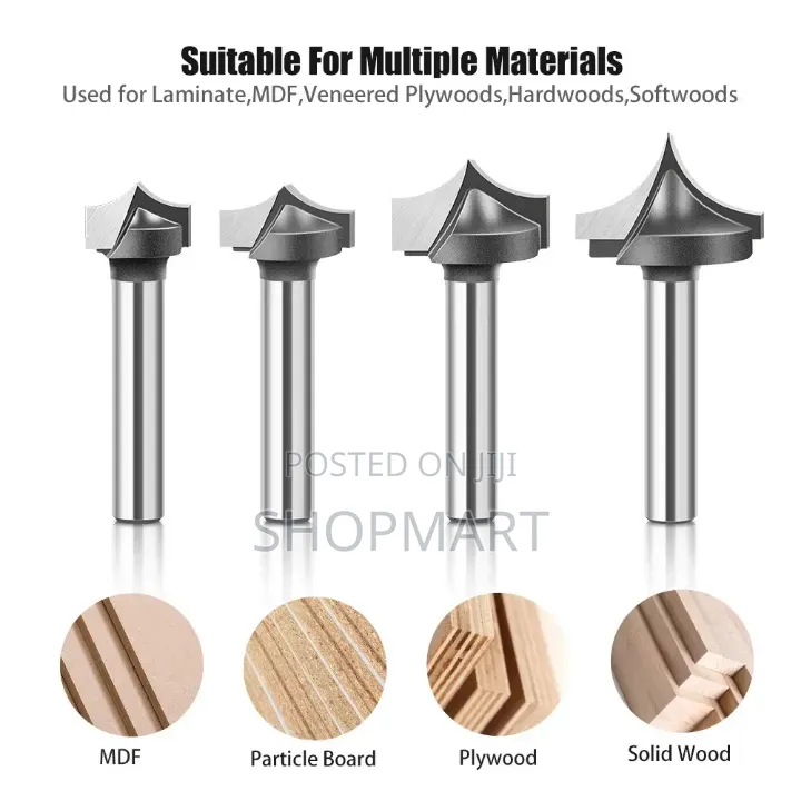 Pointed Edge Router CNC Bits