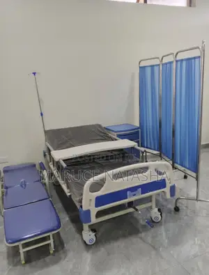 A Bed Set Up for a Nursing Patient at Home