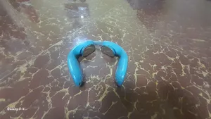 Electric Neck Massager - Smart Pulse Heat Therapy (Light Blue)