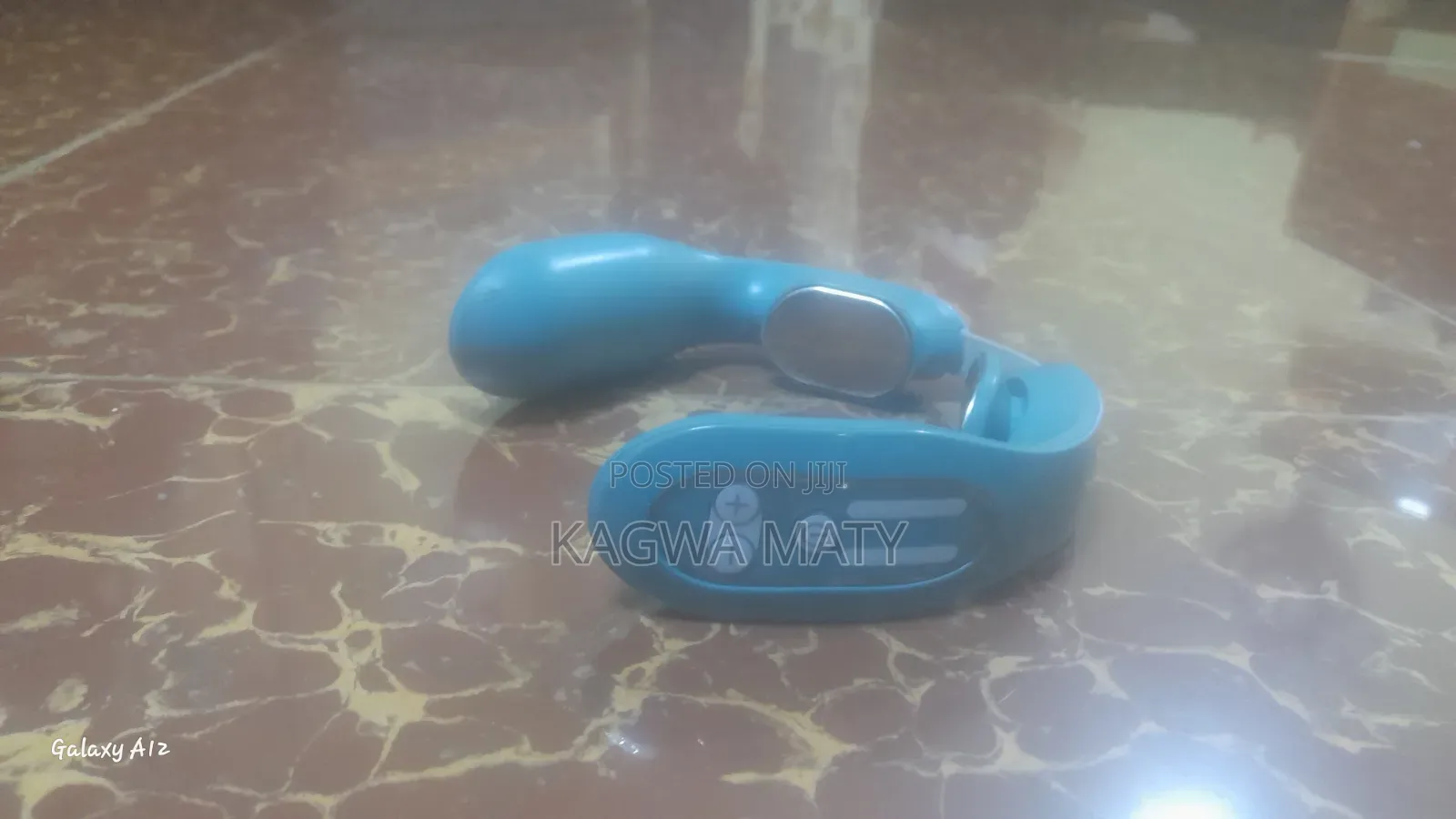 Electric Neck Massager - Smart Pulse Heat Therapy (Light Blue)