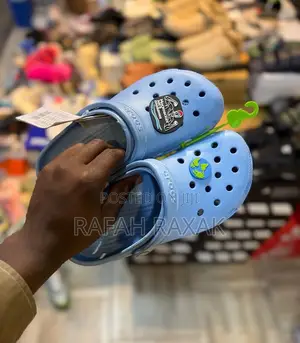Blue Version of Crocs Clogs