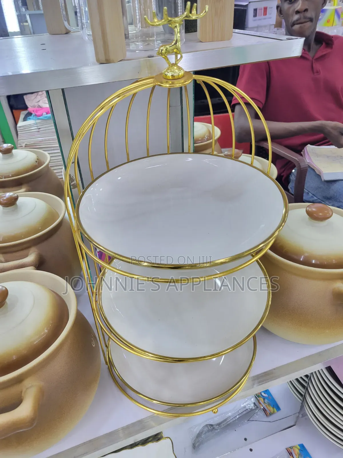 Ceramic Elegant 3layer Fruit Stand