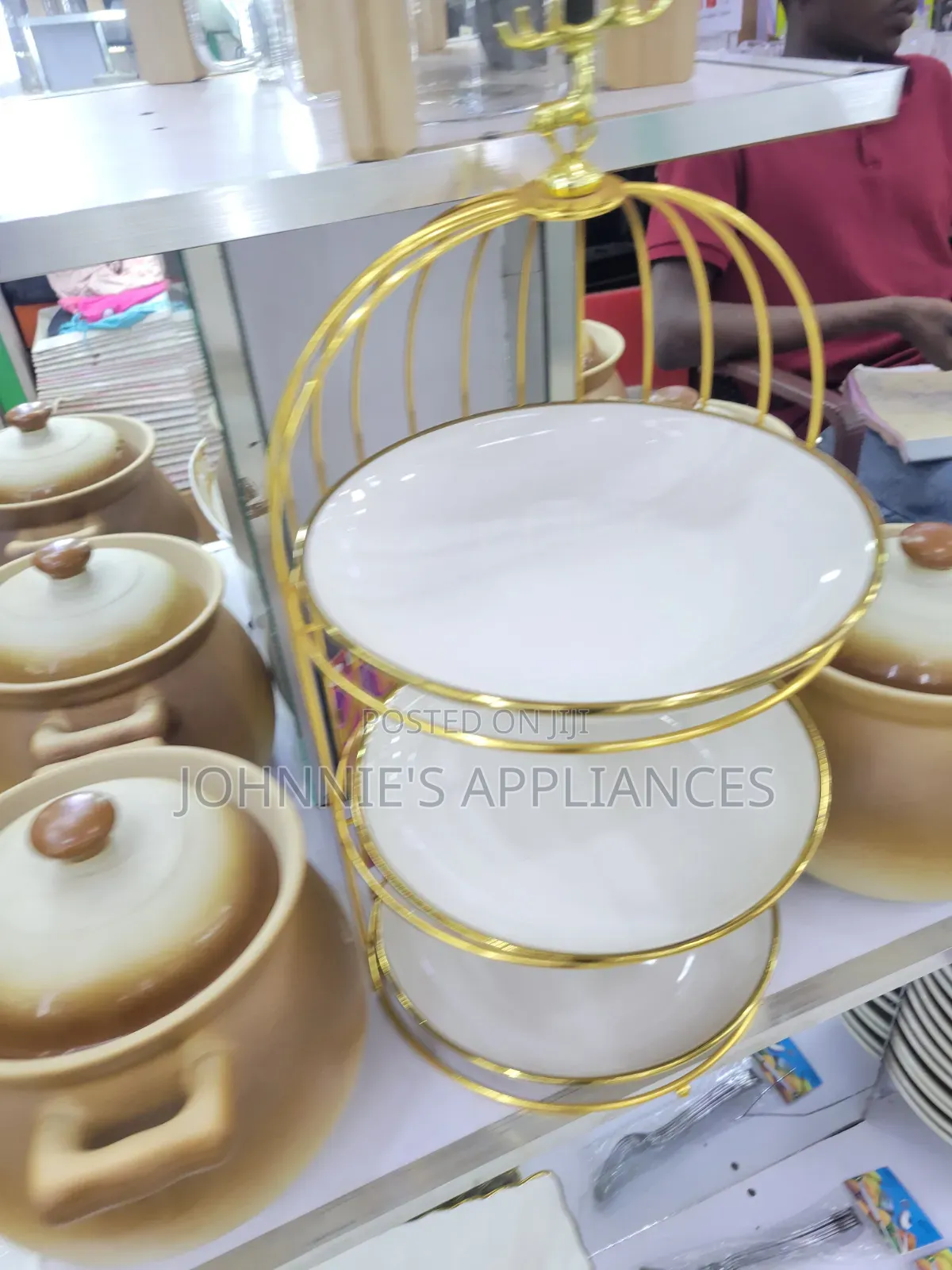 Ceramic Elegant 3layer Fruit Stand