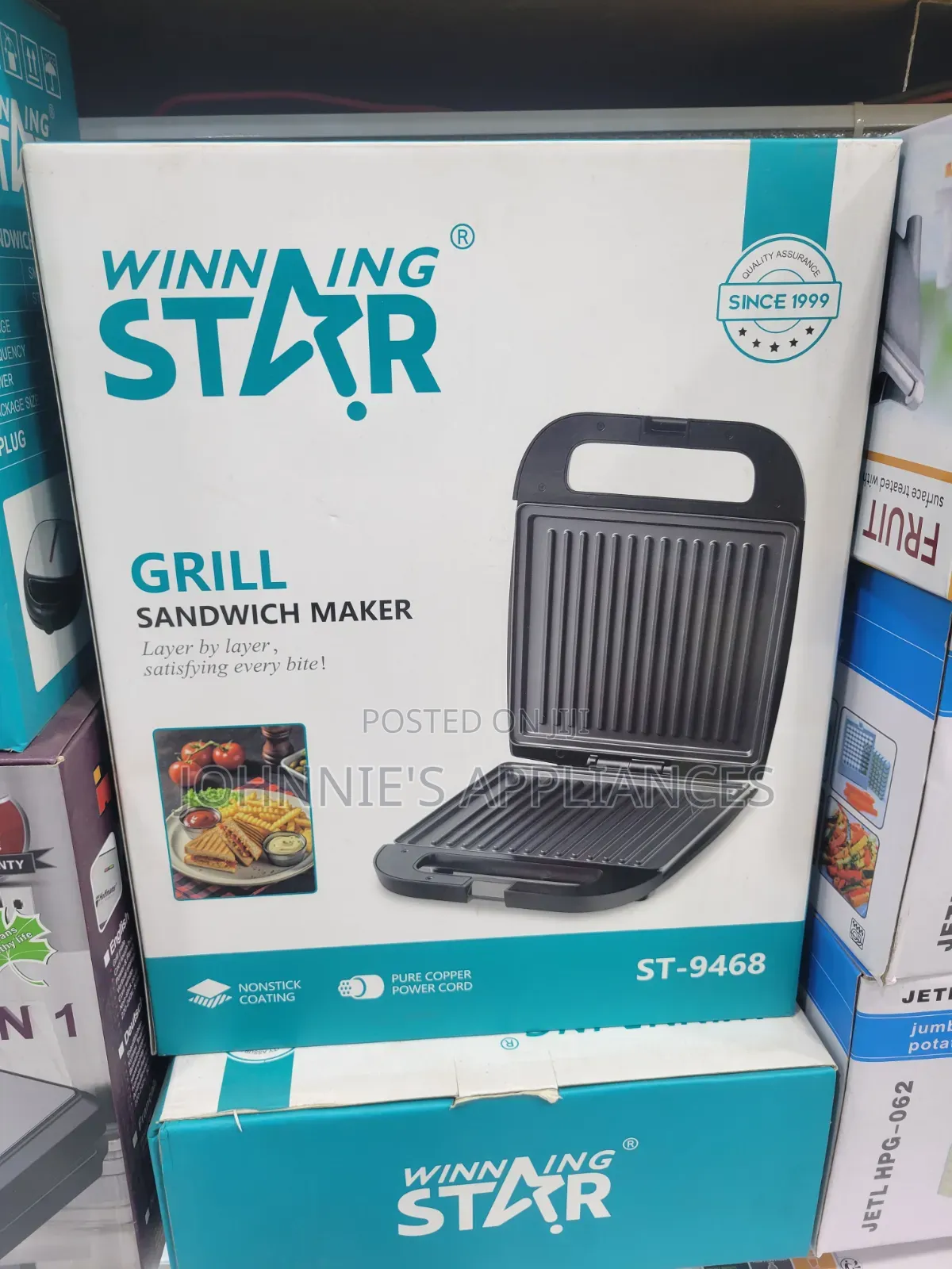 Winning Star Grill Sandwich Maker Machine St-9468