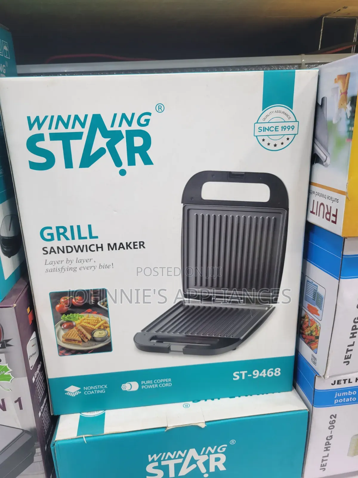 Winning Star Grill Sandwich Maker Machine St-9468