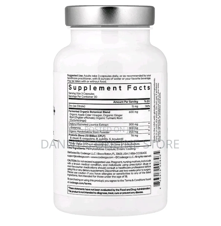 Amen, Leaky Gut, 90 Vegetable Capsules