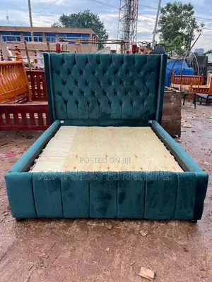 Grean Fabric Bed
