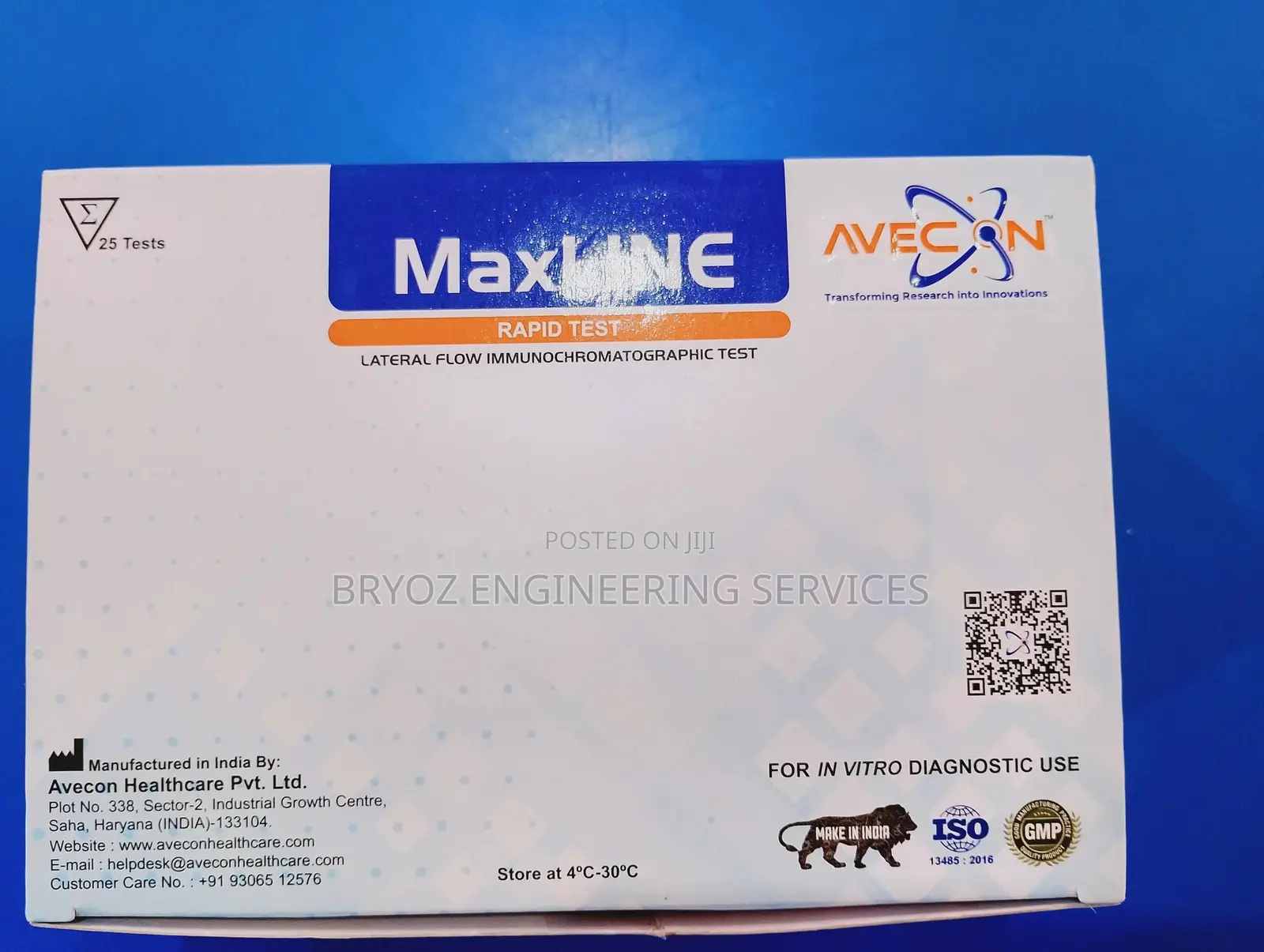 Typhoid Ab Maxline Rapid Test Kit - Tests 40