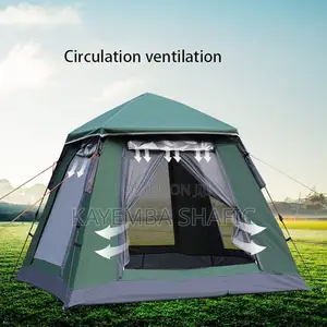Automatic Pop-Up Family Camping Tent With Sunshade (4-6 Person)
