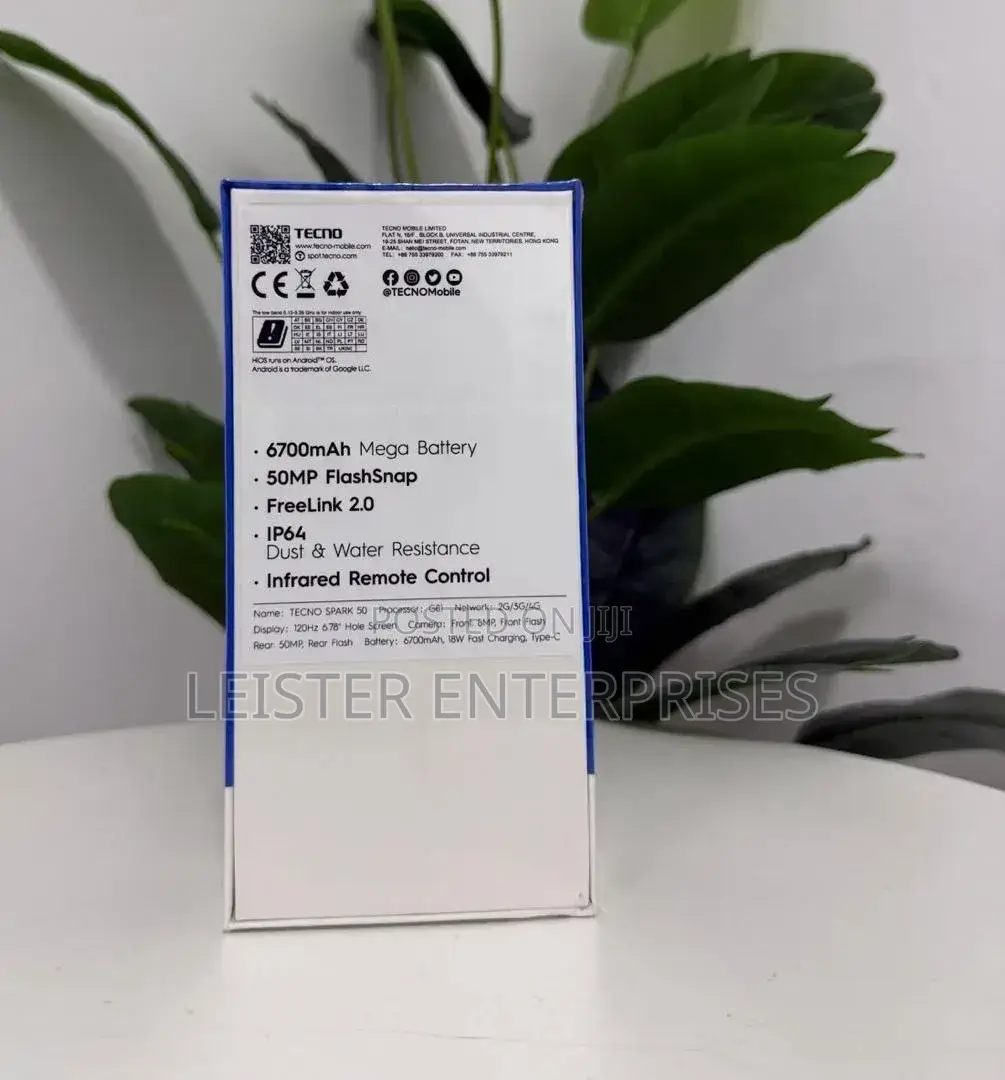 New Tecno Spark 50 128 GB Silver
