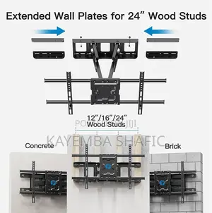 Zeno Lp72 Full Motion Cantilever Tv Wall Mount Bracket (32" - 80")