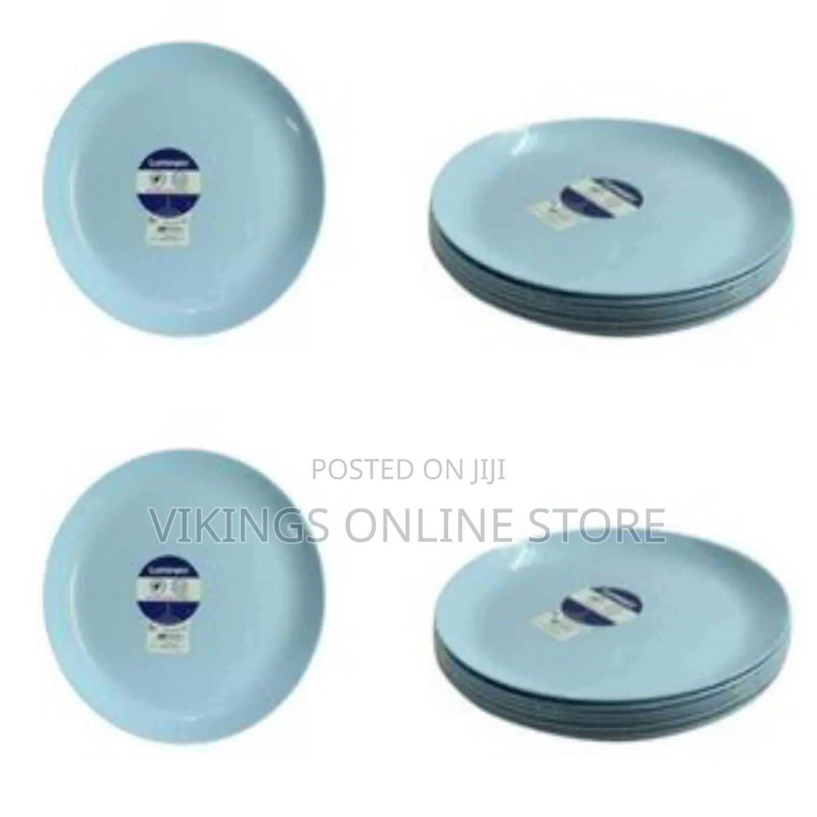 Luminarc 6 Pieces Set of Ceramic Dinner Plates - Blue