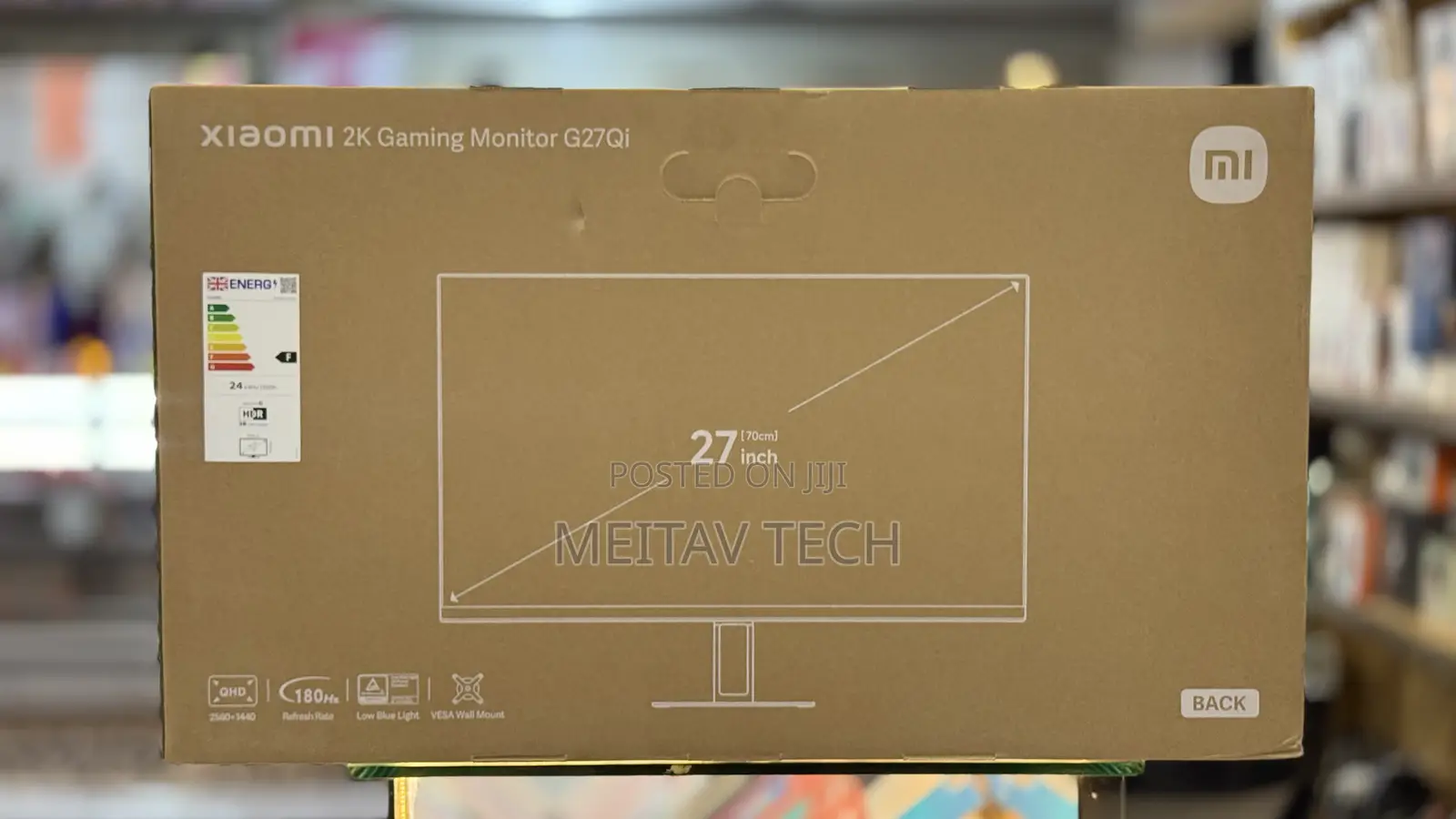 Xiaomi Gaming Monitor G27qi, QHD 2560×1440