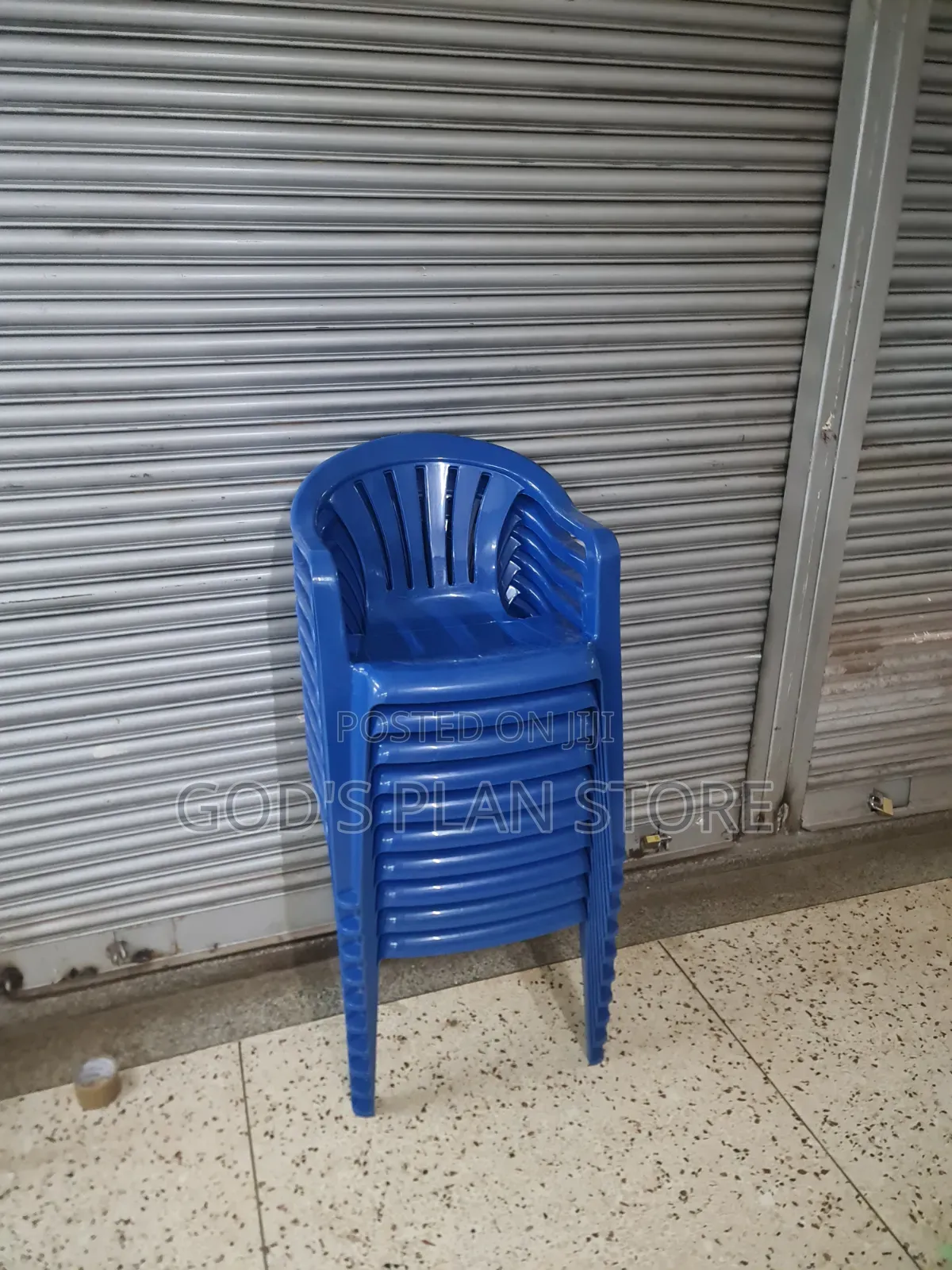 Bright Blue Plastic Arm Chairs Plastic Chairs