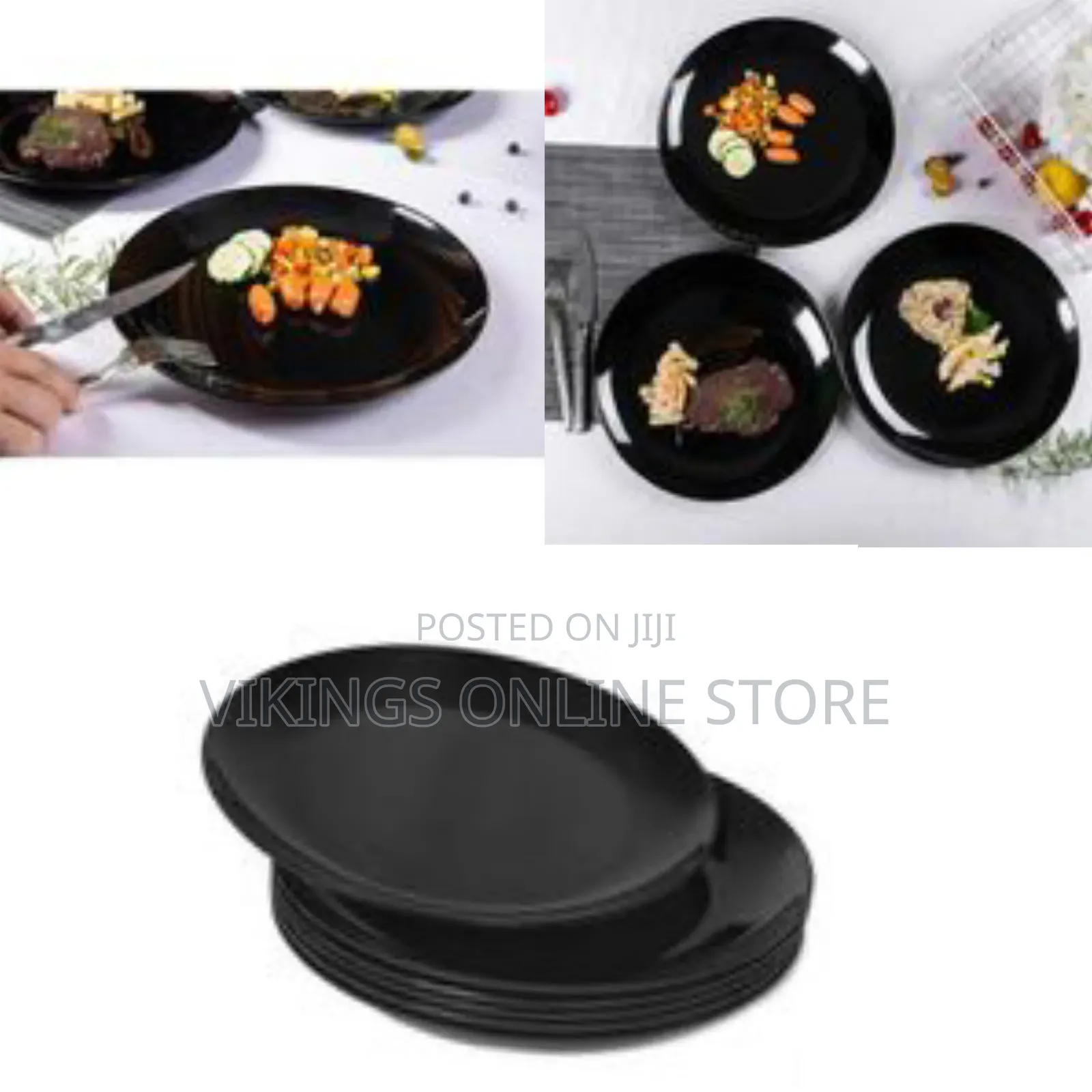 6 Piece Set of Ceramic Dinner Plates