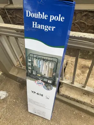 Double Pole Hanger And Shelf