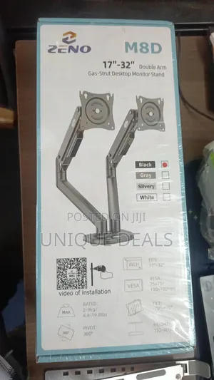 Zeno M8d Dual Monitor Desk Mount Stand