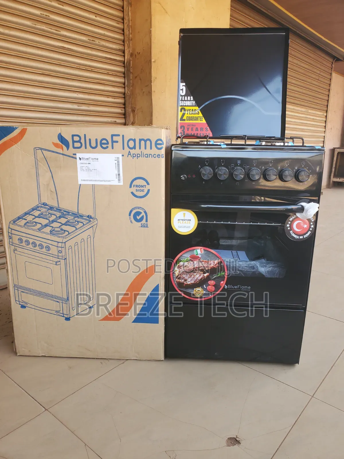 Blueframe Gas Cooker 3gas and 1electric