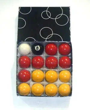 16 Ball Pit Pooltable Set Red Yellow Snooker Balls