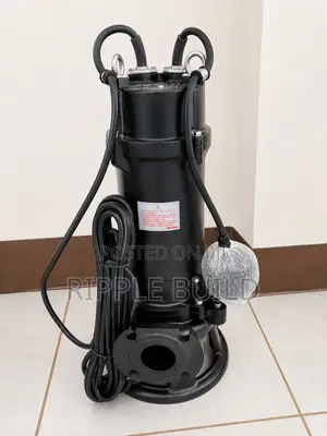 1500w Sewage Pump With Cutting Blade 19m Head 33000l/H