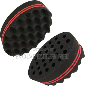 Hair Twist Sponge – Double-Sided Barber Tool for Afro Coils