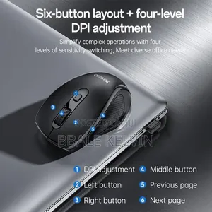 Yesido Wireless Silent Microscope Kb45 2.4g 6 Buttons