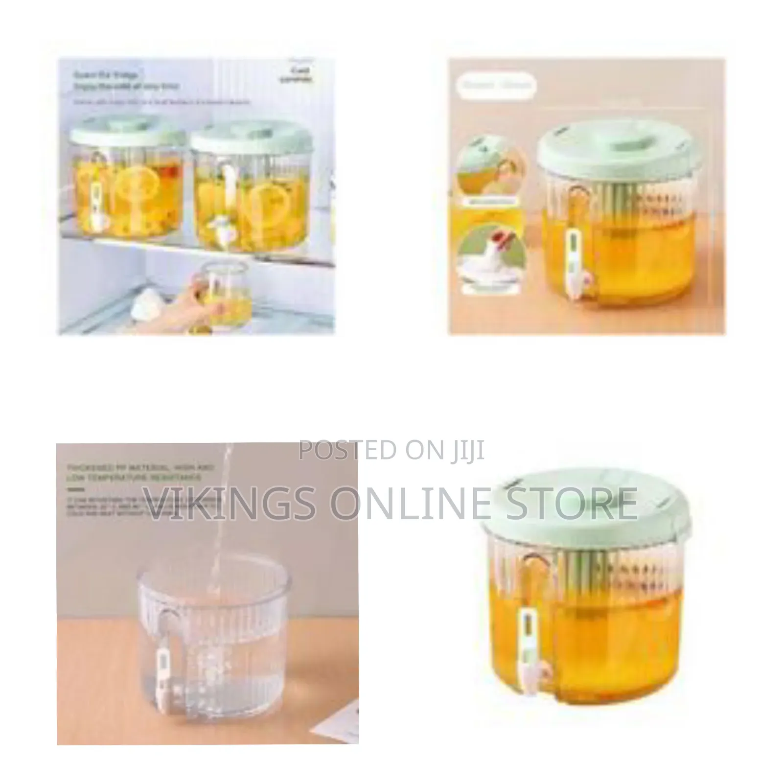 Tabletop Beverage Dispenser With Spigot - Transparent
