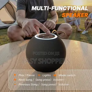High Bass Portable Spherical Bluetooth Speaker.