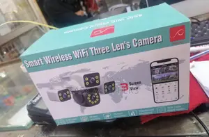 Smart Wireless Wifi Security Camera Featuring Three Lenses