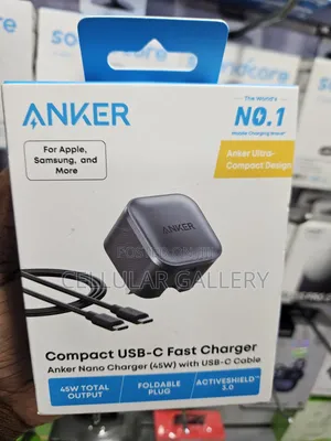 Anker Nano Charger (45w) With Usb-C Cable