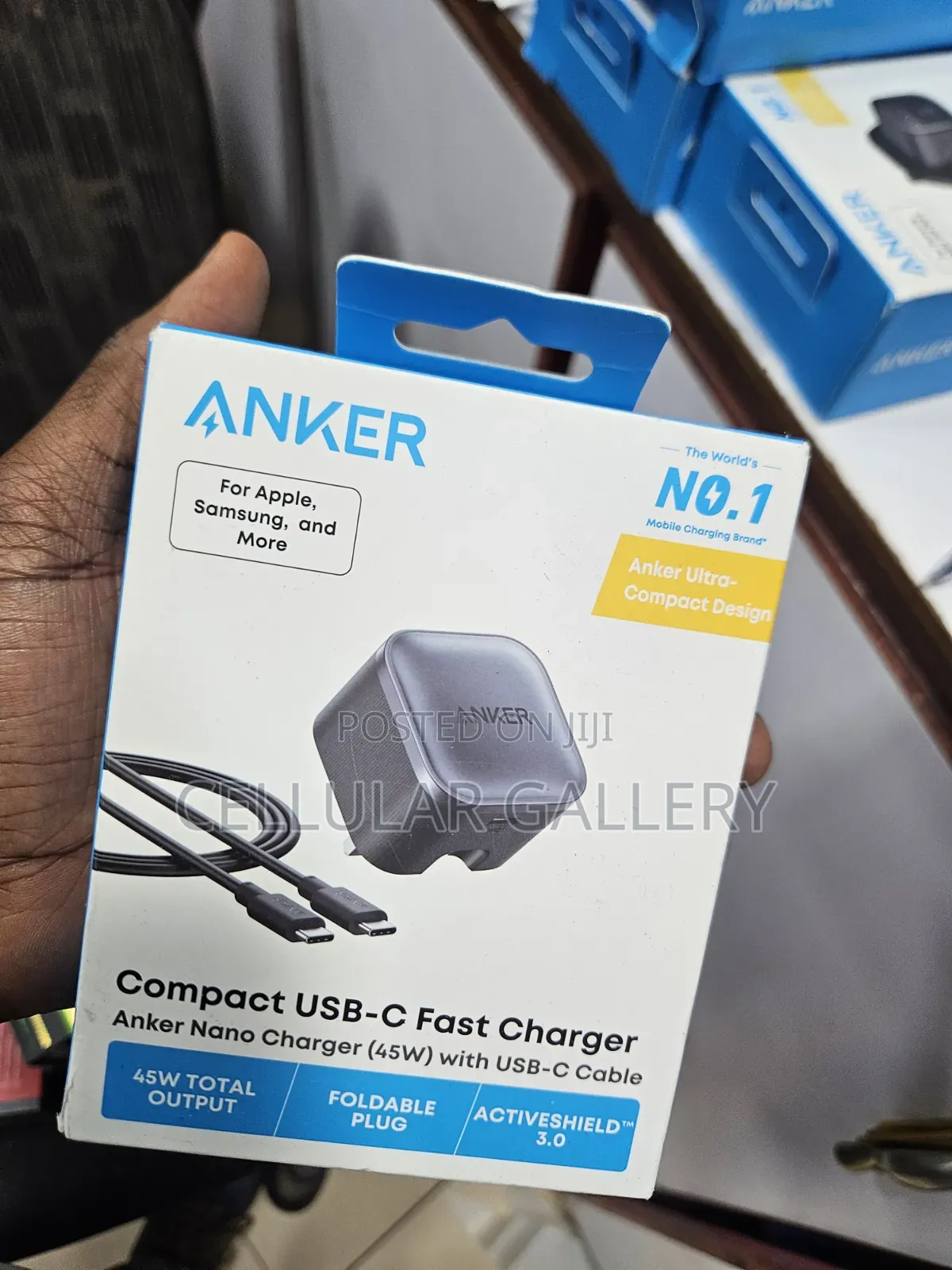 Anker Nano Charger (45w) With Usb-C Cable
