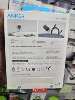 Anker Nano Charger (45w) With Usb-C Cable