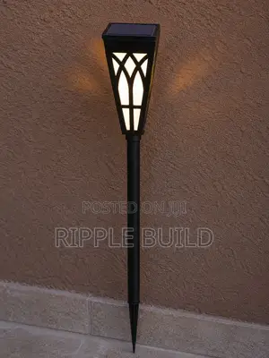 3w Solar Garden Wall Light Waterproof Flame Lamp Outdoor Fence Light