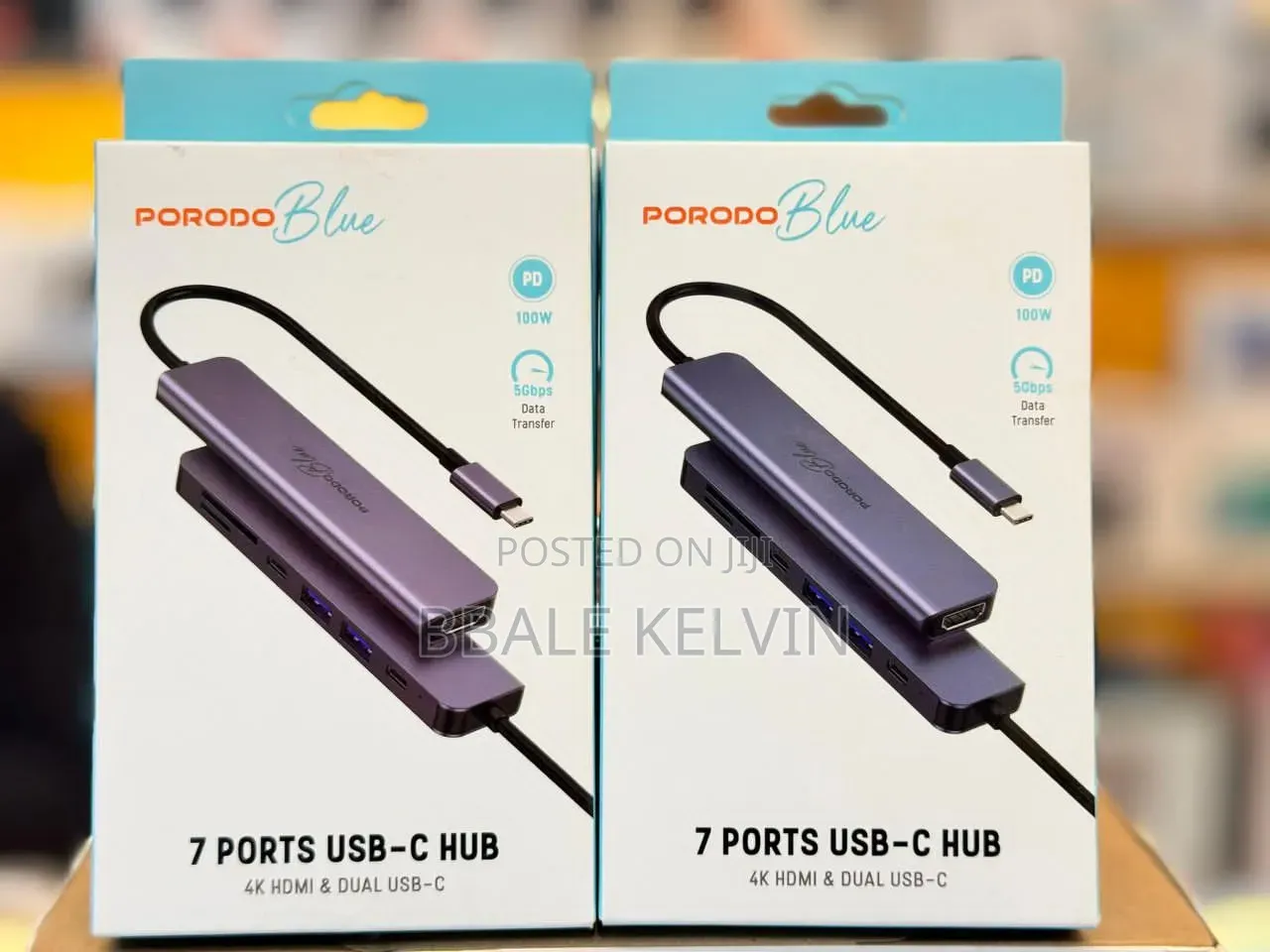 Porodo 7in1 Usb C Type C Hub