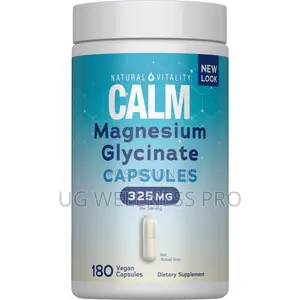 Natural Vitality Calm Magnesium Glycinate Capsules (120 Count)
