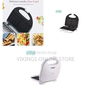 Efficient Electric Waffle Maker for Quick Snacks - Multicolor