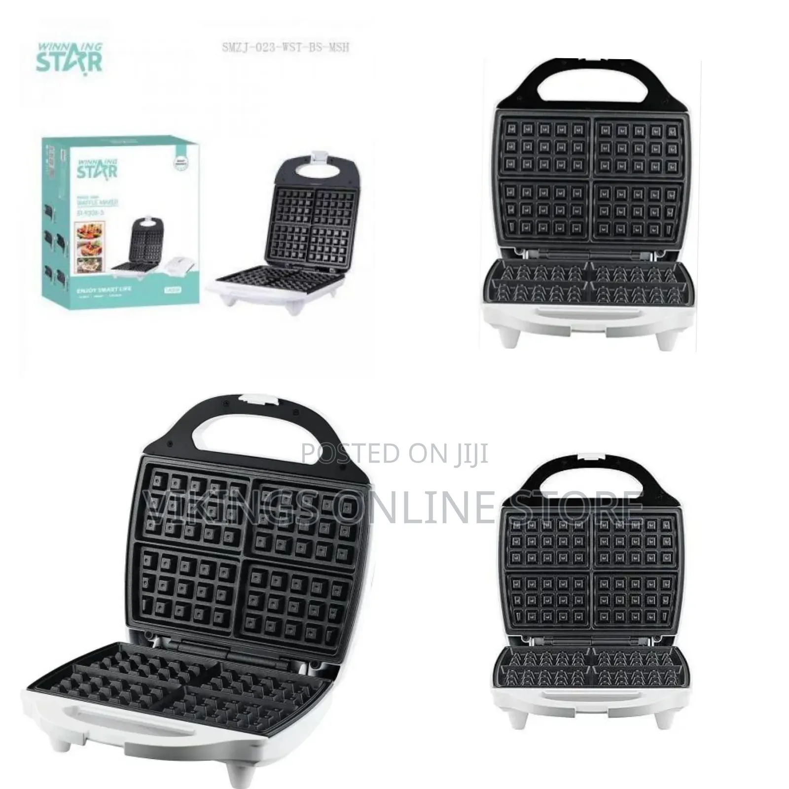 Winning Star High-Performance Electric Waffle Maker - Multicolor